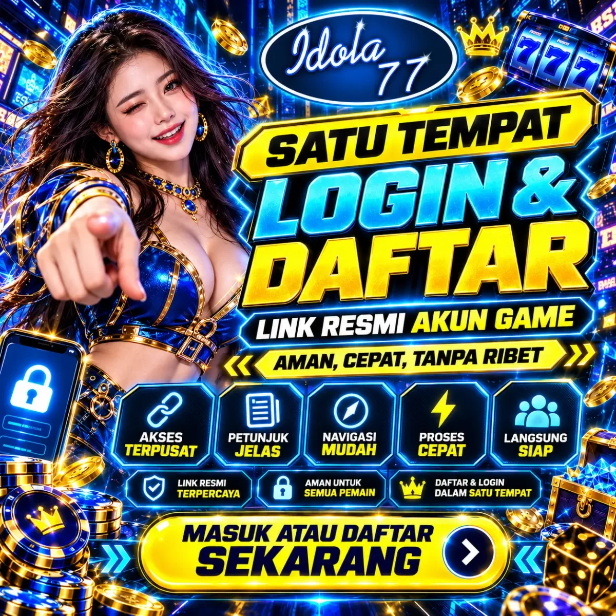 Banner utama Akses Akun Game IDOLA77 Sesuai Kebutuhanmu — IDOLA77